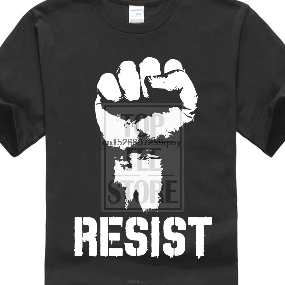 

Resist Political Anti Political Protest Power Fist Anti Trump T Shirt Politics S