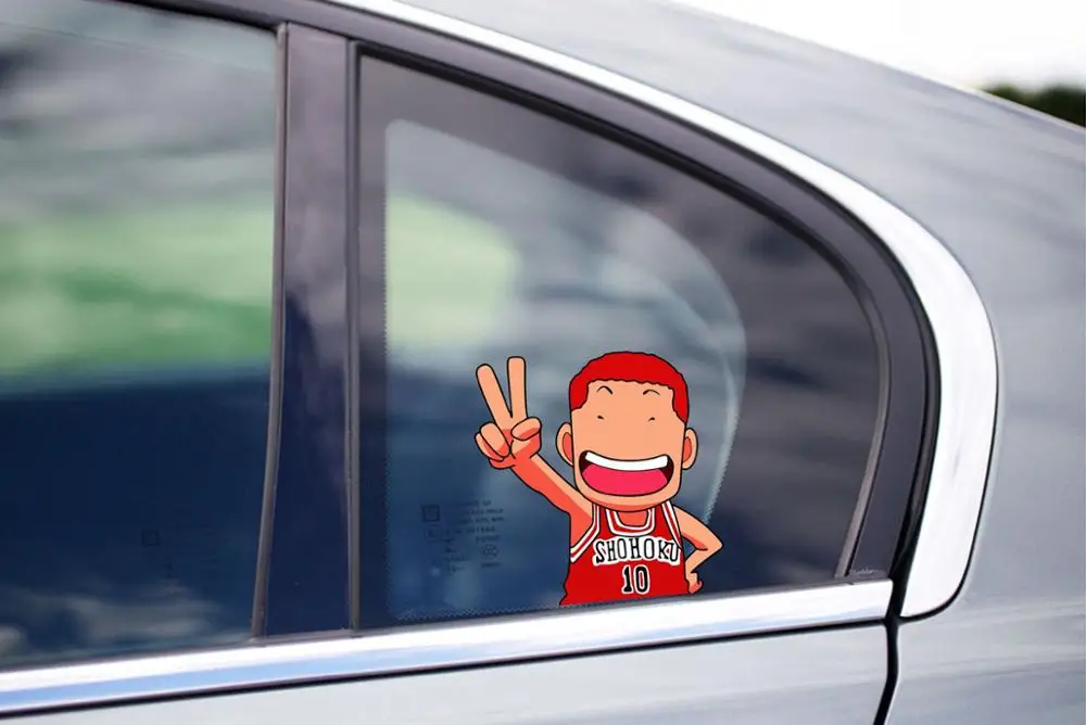 3D забавная наклейка Three Ratels FC147 SAKURAGI PEACE Peeking водонепроницаемая на мотоцикл бампер