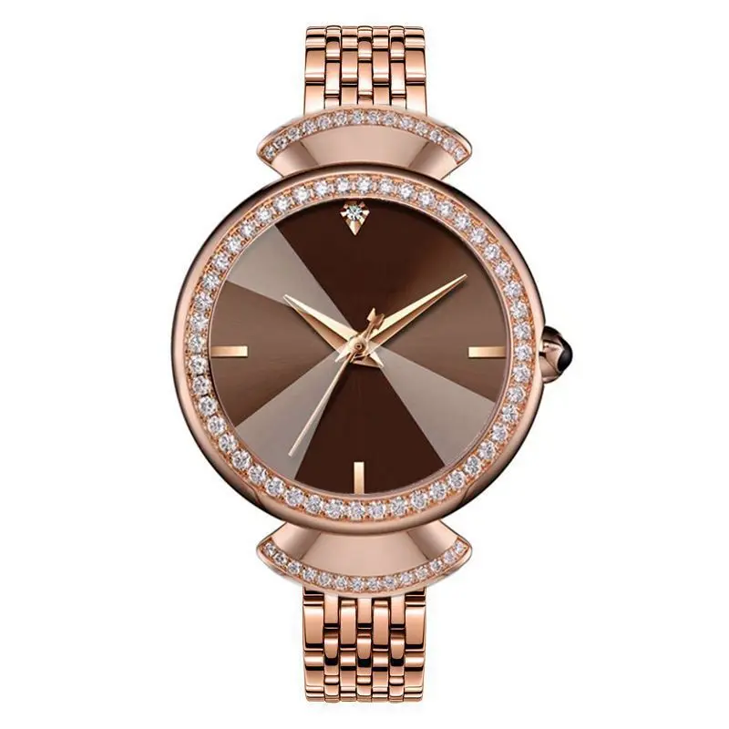 Модные Повседневные кварцевые наручные часы женские роскошный браслет из сплава