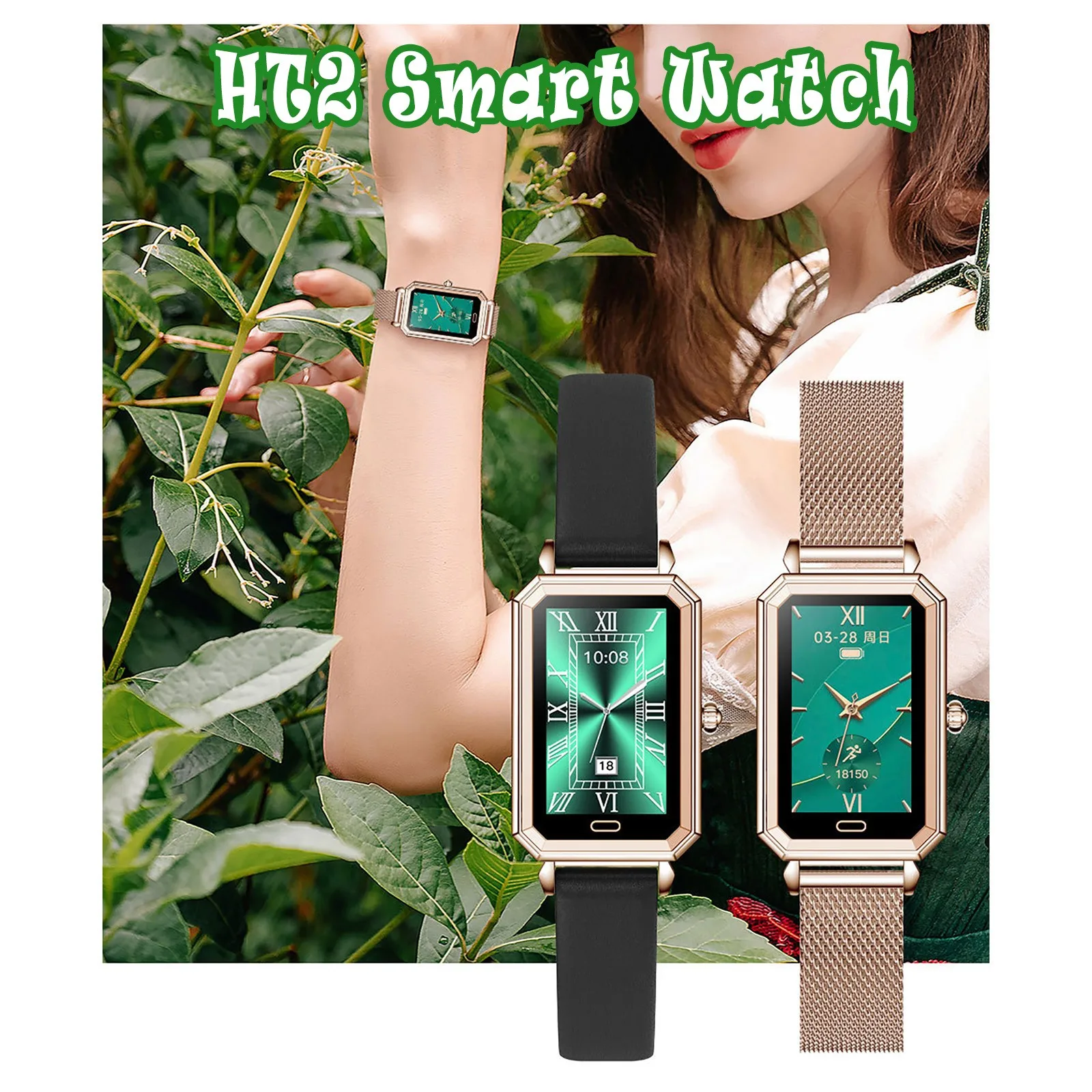 

Smartwatch Ht2 Bluetooth-compatible Smart Watch Women's Menstrual Period Health Monitoring 1.08 Inches Sport Women's Smartwatch