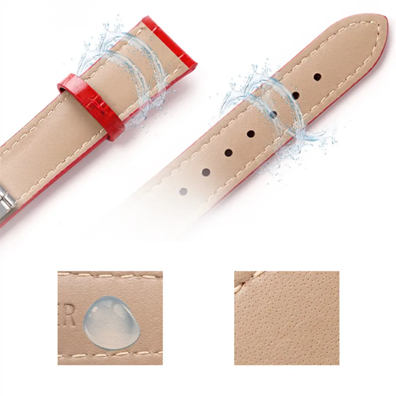 14mm 15mm 16mm 18mm Leather Watch Band Women Watch Strap Bracelet Steel Buckle Watchband for Casio Sheen Series 5012 5010 5023