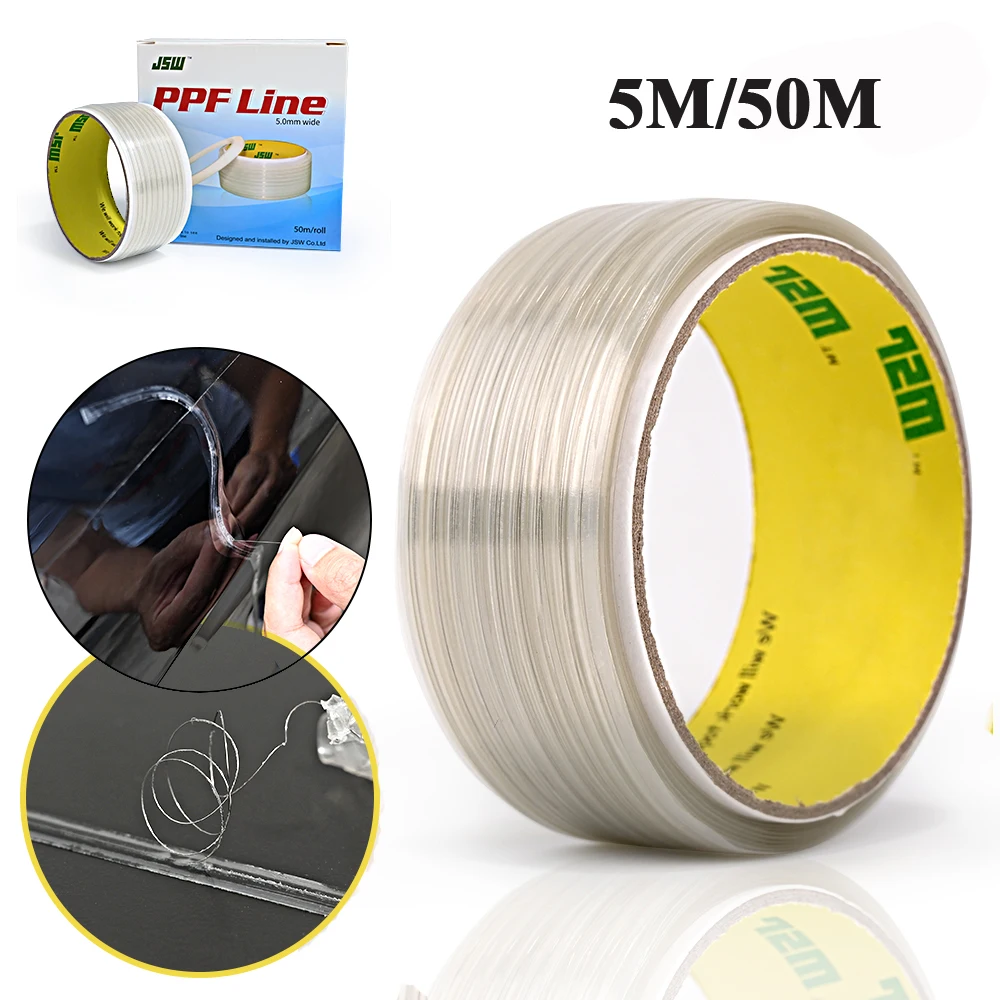 

EHDIS 50m Car Sticker Knifeless Tape Cutting Line PPF Auto Skin Transparent Protective Film Cut Tool Wrap Styling Accessories