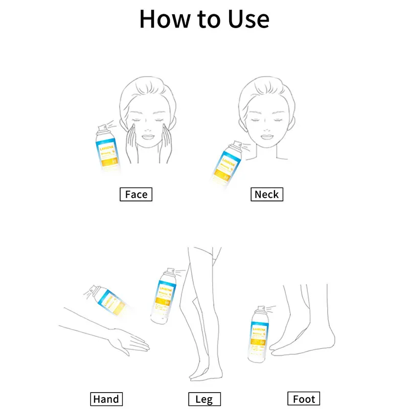 

Whitening Sunscreen Spray Outdoor Anti-UV Sun Protection Refreshing Spray ZGOOD