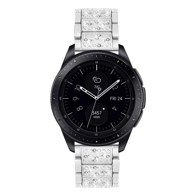 Ремешок для часов Samsung Galaxy Watch 42 мм/Active 40 мм металлический браслет со стразами Gear