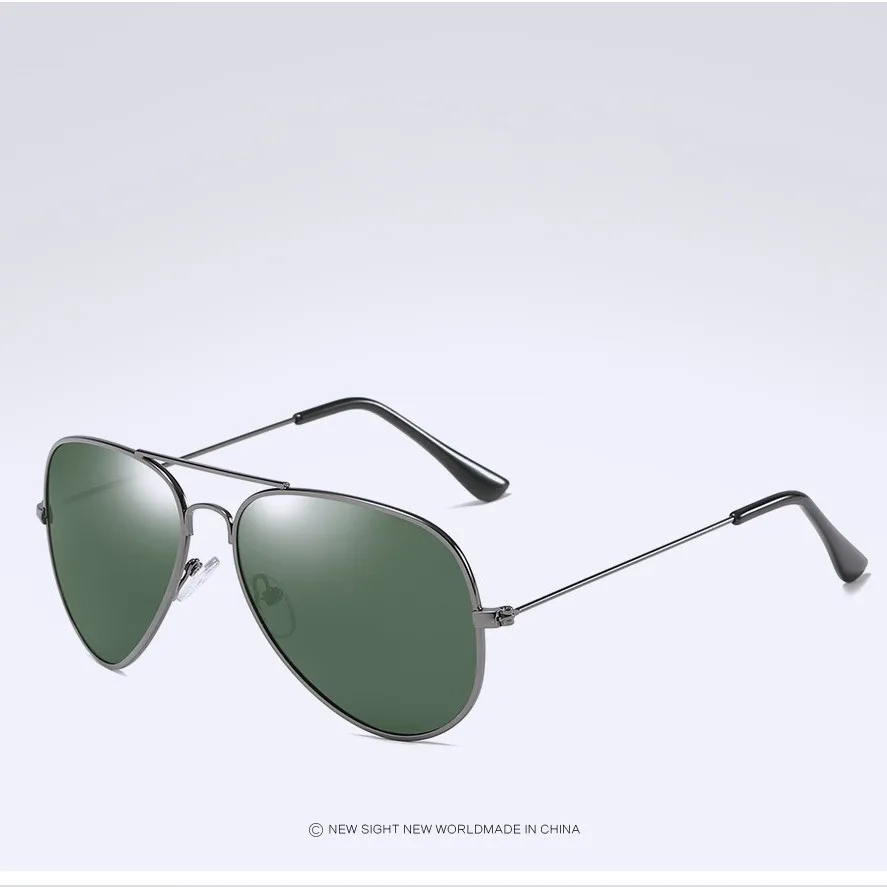 gun green HDSUNFLY поляризационные солнцезащитные очки для мужчин и женщин, модные фирменные дизайнерские солнцезащитные очки, женские солнцезащитные очки UV400 - Цвет линз: gun green