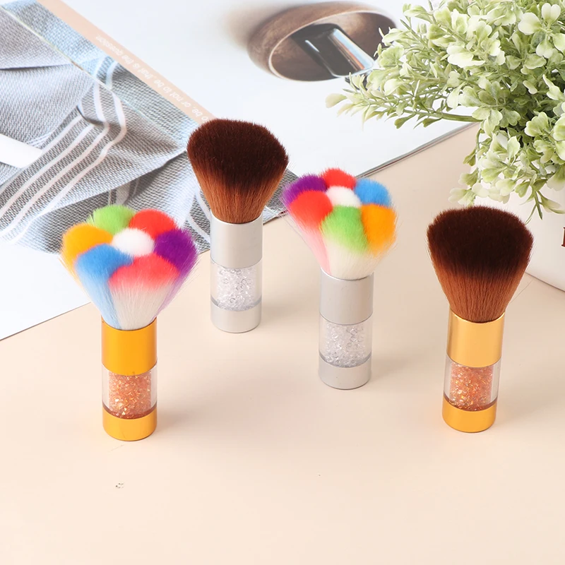 

1Pcs Colorful Soft Head Nail Dust Brush Acrylic Clean Brush Nail Brush Cleaning Remove Dust Powder Nail Art Beauty Tools