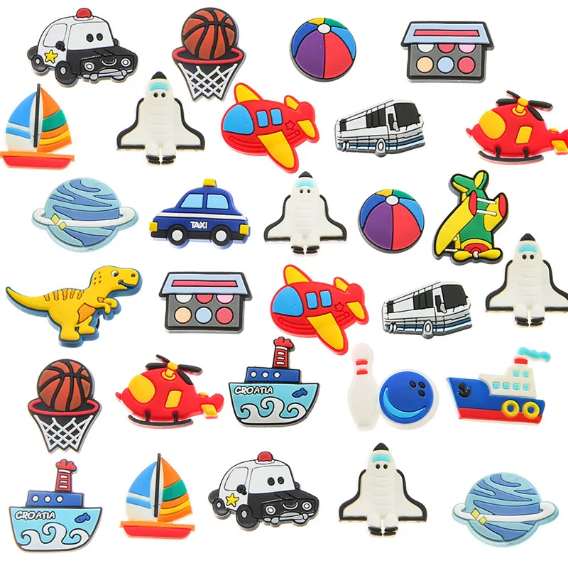 

Подвеска для обуви, 20 цветов, силиконовые аксессуары для самолета, автомобиля, лодки, обуви, красивая декоративная пряжка для обуви серии до...