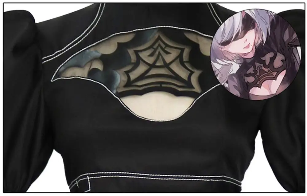 Новинка костюмы для косплея NieR:Automata 2B Sister YoRHa No. 2 тип B полный комплект платье