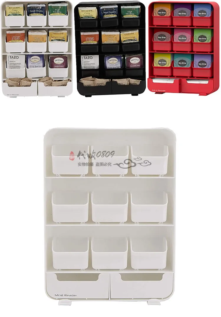 

U.s.a Mind Reader Tea Package Frame Coffee Package Accept Box Arrangement Basket Frame Household
