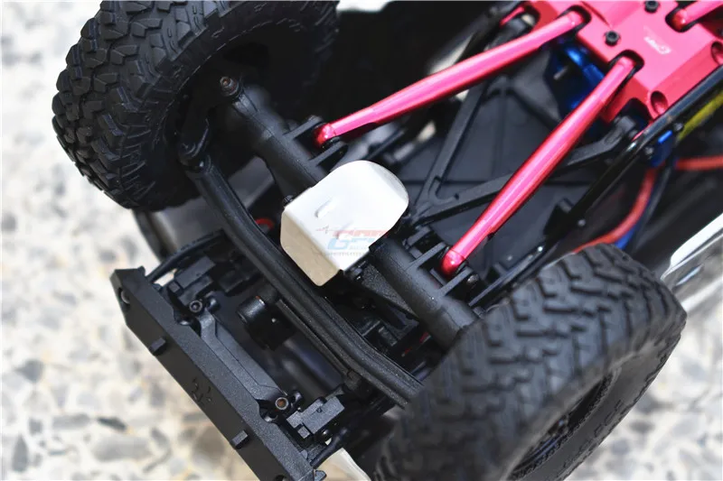 STAINLESS STEEL F&ampR GEAR BOX BOTTOM PROTECTOR MOUNT FOR 1/24 AXIAL 4WD SCX24 DEADBOLT-AXI90081 | Игрушки и хобби