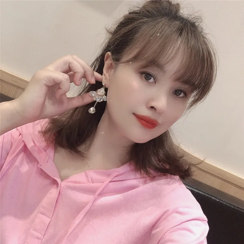 

Strands Crystal Earrings 2020 New Fashion Jewelry Femme Wedding Party pendientes bijoux wholesale