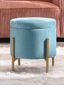 Stool household shoes changing stool door storage stool living room cloth sofa stool Nordic Light luxury toilet stool stool WF