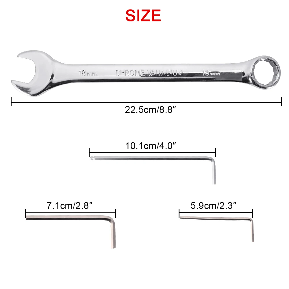 Wheel Tire Replacement Tool Set Dual-use Wrench Inner Hex for Xiaom Ninebot Segway ES1 ES2 ES4 Electric Scooter | Спорт и