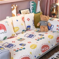 nordic cute cartoon cotton sofa cover slipcovers for home living room decoration washable 1234 seats non slip sofa cover