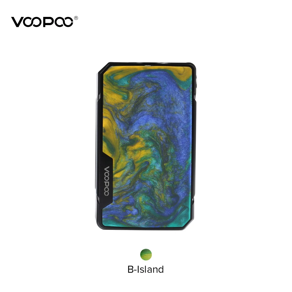 VOOPOO DRAG 2 мод 177 Вт полимерная коробка мод Питание от двойной батареи 18650 Voopoo мод электронная сигарета против Drag Nano X217 - Цвет: B-Island