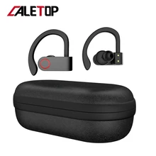 Беспроводные спортивные наушники TWS Bluetooth 5,0 наушники с ушным крюком для бега с шумоподавлением стерео наушники с микрофоном IPX4 водонепроницаемые