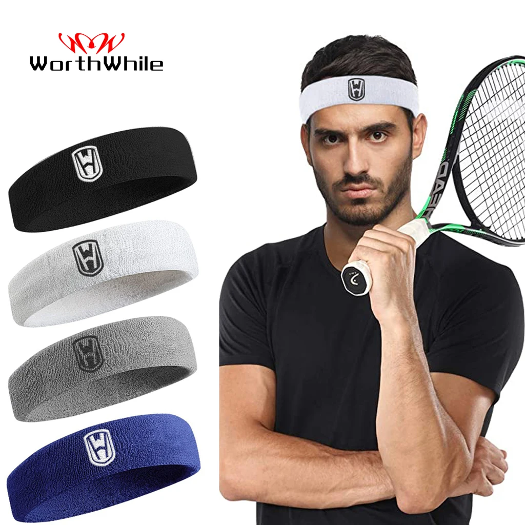 Worthside – bandeau élastique en coton pour femmes et hommes, pour le basket-ball, la Gym, le Fitness, le volley-ball, le Tennis