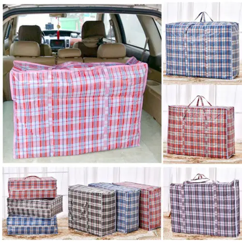 Большая сумка для хранения вместительные плетеные мешки одеял одежды переносные