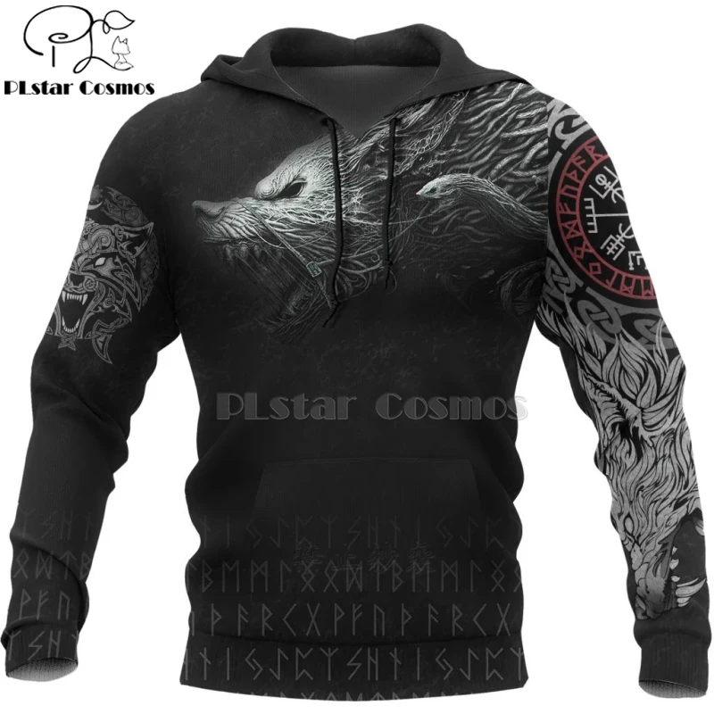 PLstar Cosmos Viking Warrior Tattoo новый модный спортивный костюм повседневный 3d принт на
