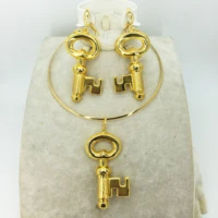 hot fashion jewelry set nigeria dubai gold color african bead jewelry wedding jewelry set african beads jewelry sets