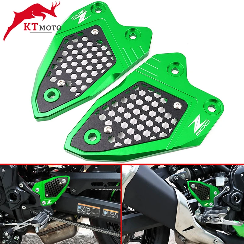 

2022 New Motorcycle CNC FootPeg Footrest Rear Set Heel Plates Guard Protector For KAWASAKI Z900 Z 900 Z900RS Z900SE 2017-2022