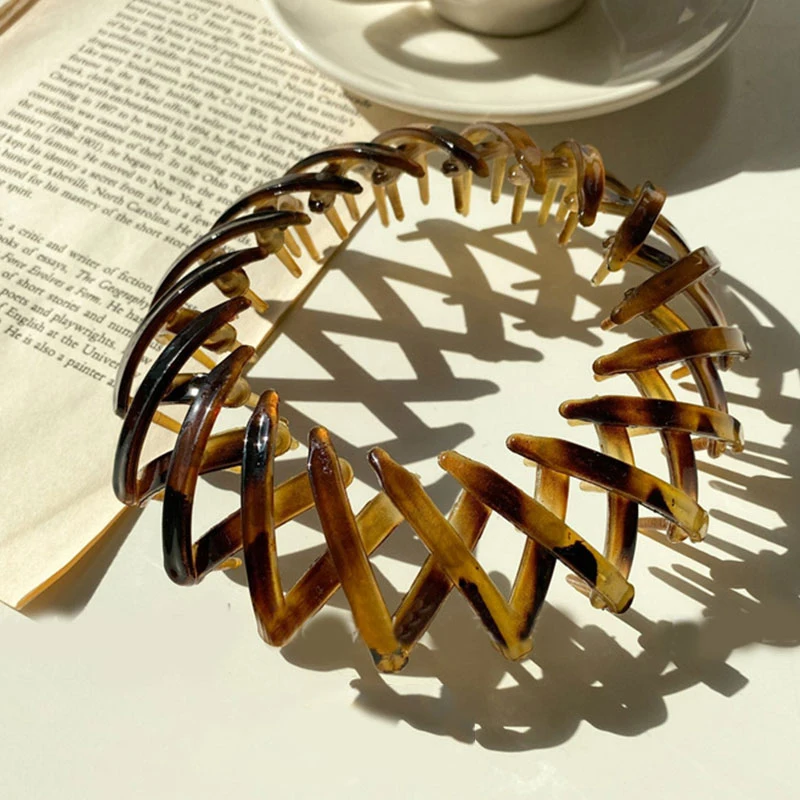 Fashion Women's Bird Nest Expanding Crystal Tail Hair Bun Holder Clips Claw Pins Horsetail Buckle Clip Hairdresser Korea |