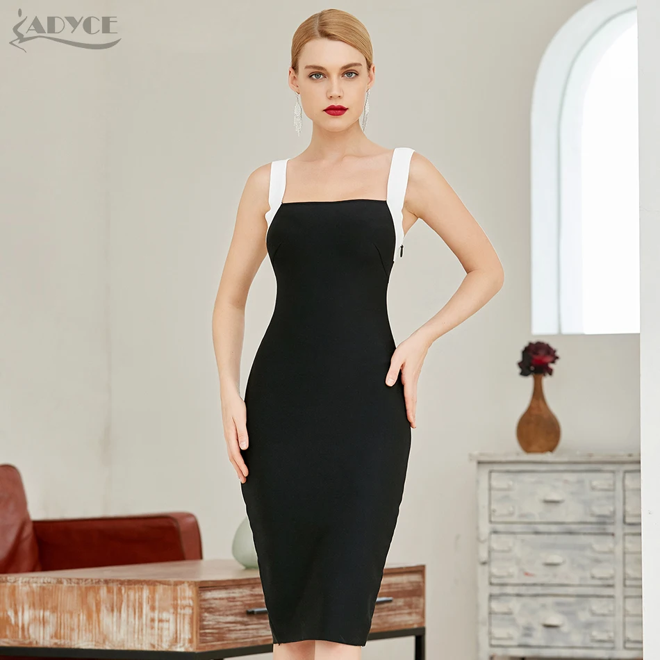 Adyce 2021 Новое летнее сексуальное с открытой спиной женское Бандажное платье на