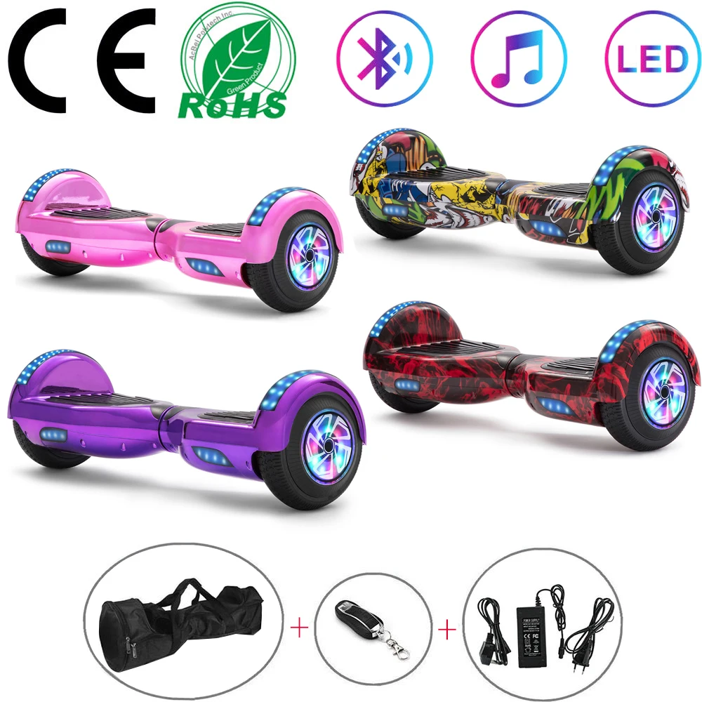 Ховерборд 6 5 самостоятельного баланса электрический скейтборд скутер