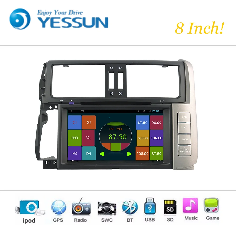 Автомобильный DVD плеер система Wince для Toyota Prado 150 автомагнитола стерео GPS навигация