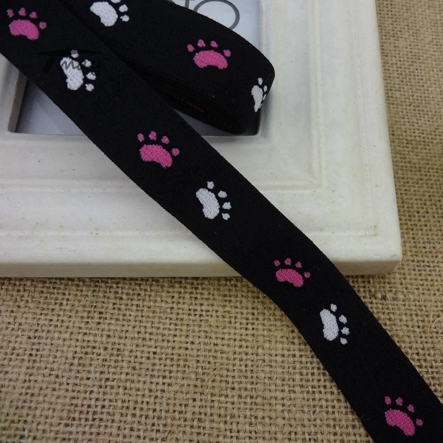 #1207 мягкий на ощупь! Эластичные ленты с вышивкой Медвежонок|Резинки| |