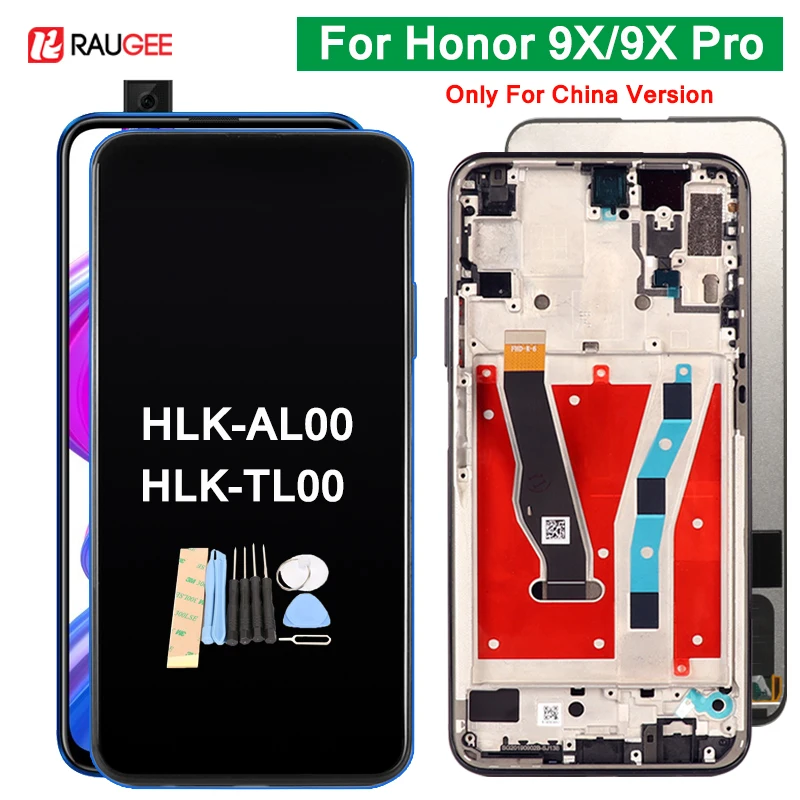 Дисплей для Huawei Honor 9X экран с рамкой HLK AL00 TL00 Замена LCD Pro китайская версия|Экраны