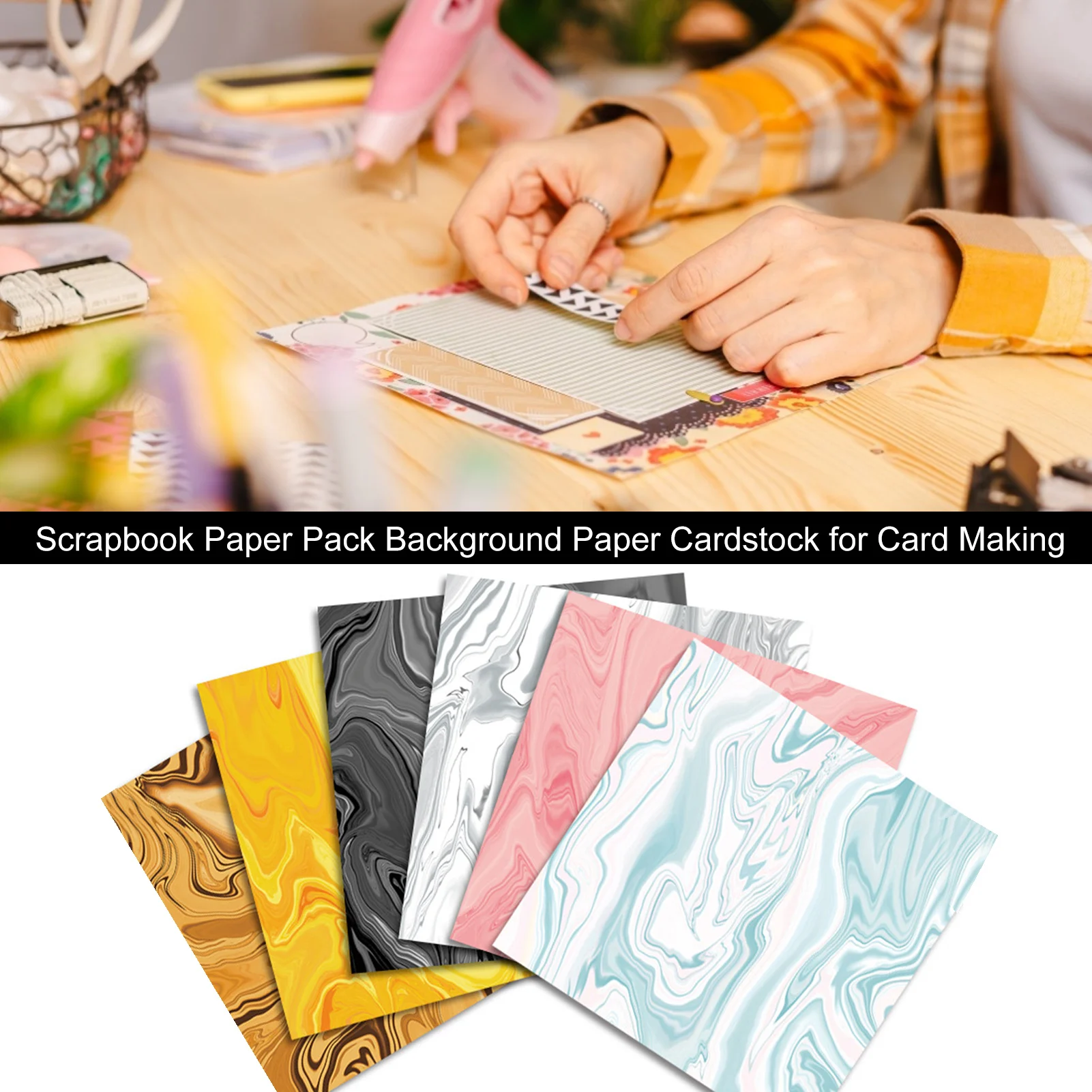 DIY Фотоальбом картон Скрап Бумага пакет фон Pad оригами для ручной работы подарок