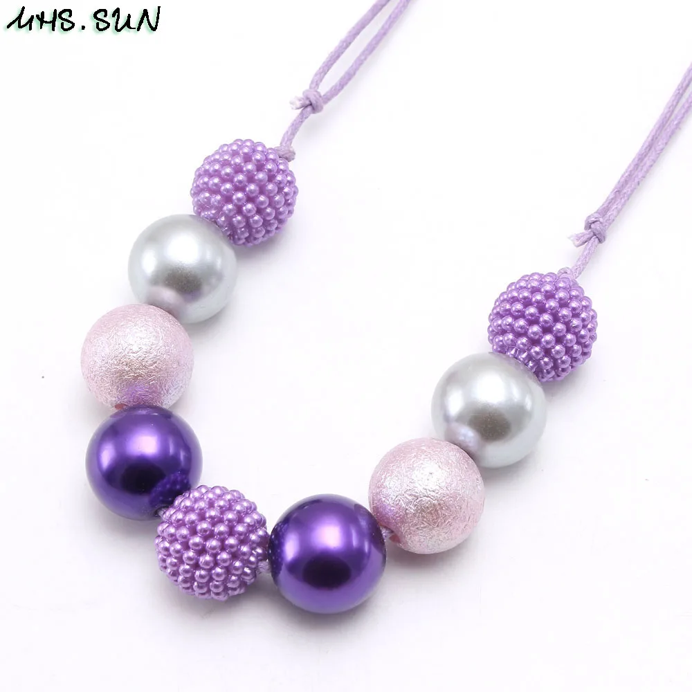Новинка детское ожерелье MHS.SUN с крупными бусинами украшение сделай сам для