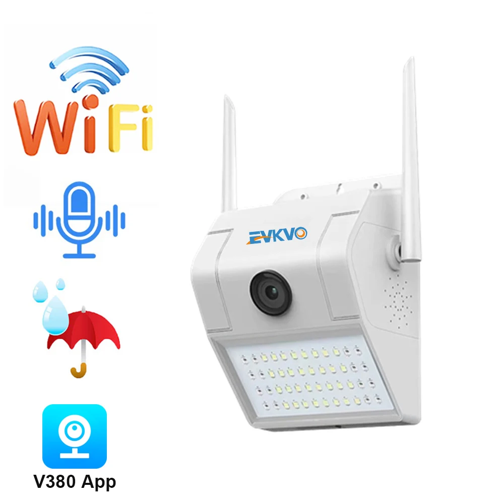 2.0MP на открытом воздухе безопасности Камера 1080P Wi Fi Ночное видение с светодиодный