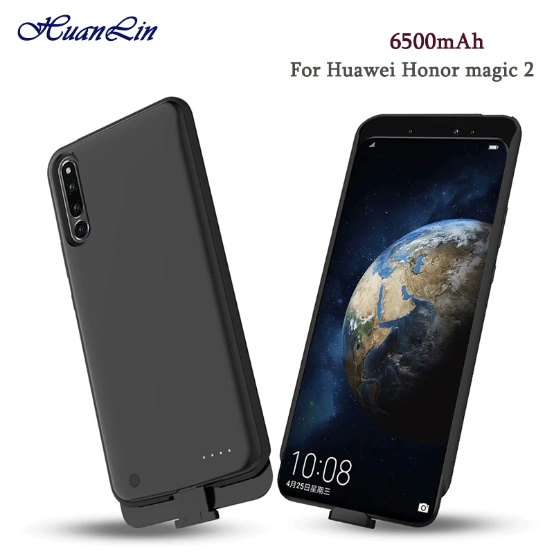 Аккумуляторная батарея 6500 мАч чехол для Huawei Honor magic 2 блок питания зарядное