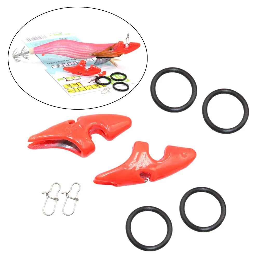 

2 Set Lead Egi Sinker Fishing Accessories Squid Jig Tip Egi Sinker 10/15/20/25g Squid Egi Jigs Tips Run Weight