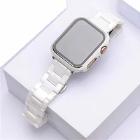 ceramics strap for apple watch band series 7 6 se 45mm 41mm 44mm 40mm case bracelet for iwatch 3 42mm 38mm watchbands