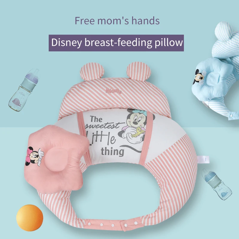 Disney Multifunction Nursing Pillow Skin Friendly Baby Maternity Breastfeeding Pillow Ventilation Adjustable Pregnant Woman Wais