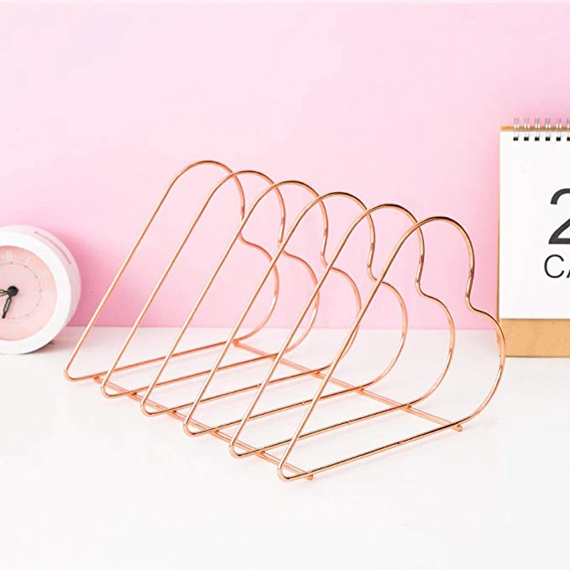 Azine держатель файл сортировщик металла 5 слот стол органайзер стойка для папки