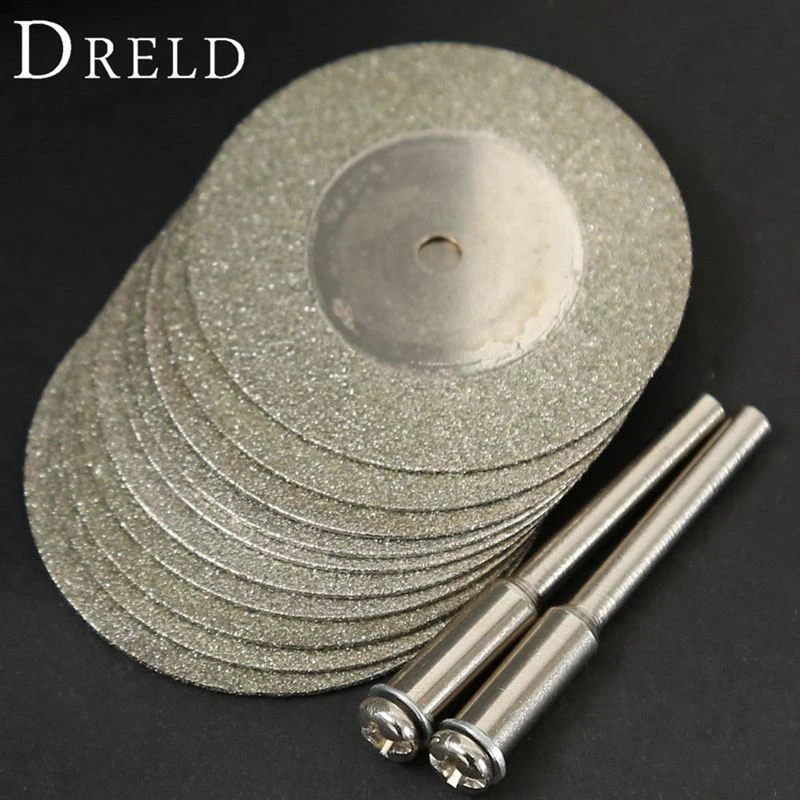 

10 Pcs Accessories 35Mm Diamond Cutting Disc & 2 Pcs 100X16Mm Poly Strip Disc Abrasive Wheel