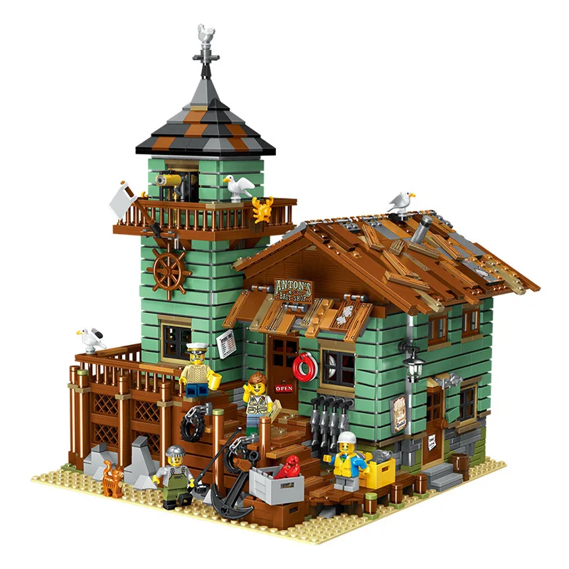 

In Stock 16050 The Old Fishing Store 2295pcs City Creator Street View MOC Model Building Blocks Compatible with 21310 SY1147