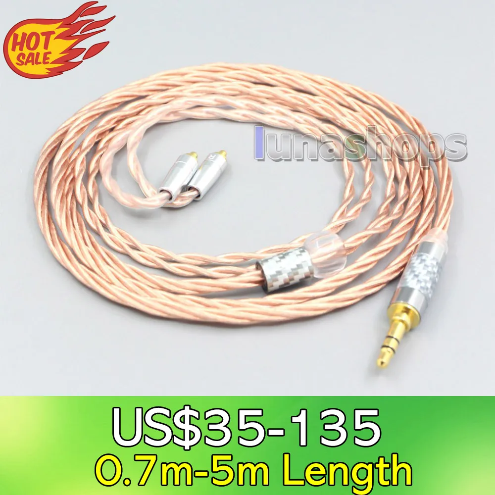 

LN007191 Silver Plated OCC Shielding Coaxial Earphone Cable For Shure se535 se846 Se425 Se315 Se215 MMCX