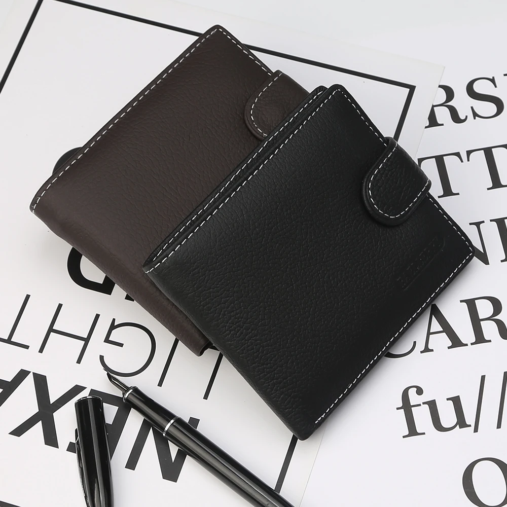 Мужской кожаный кошелек на молнии|Мужские кошельки| |