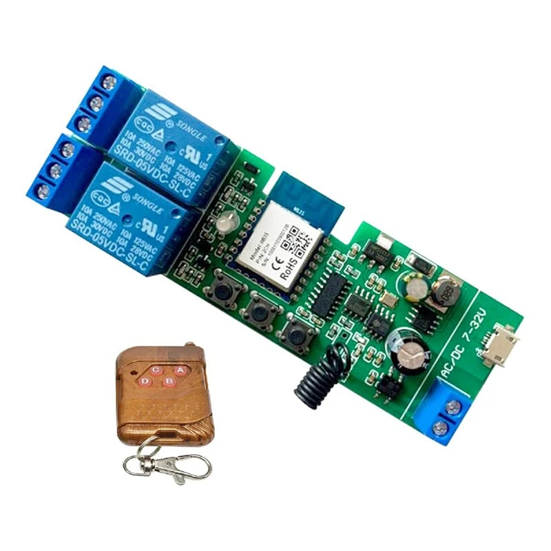

Wifi Wireless Smart Switch Relay Module For DIY Smart Home, Automate Your Garage Door, Work With For Alexa Assistant