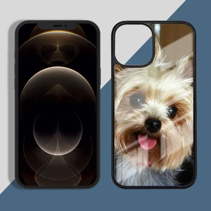 

Mini Yorkshire Terrier Phone Case PC for iPhone 11 12 pro XS MAX 8 7 6 6S Plus X 5S SE 2020 XR