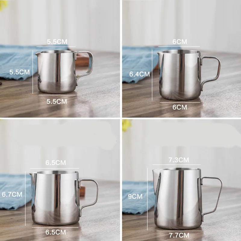 Молочные кувшины из нержавеющей стали кувшин для пенопласта чашки цветов