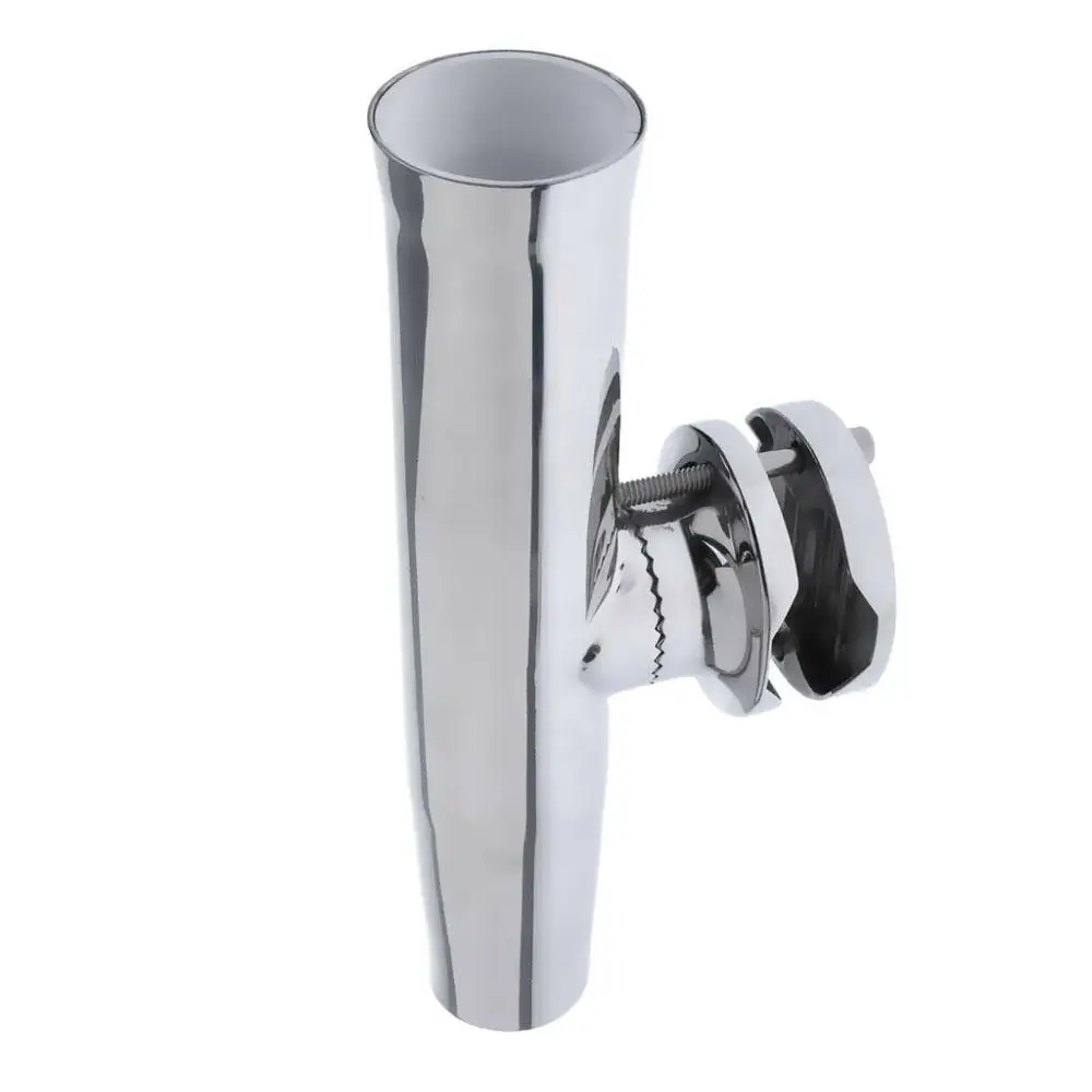 

2pcs 304 Stainless Steel 1" to 1-1/4" Adjustable Polished Fishing Rod Holder Yacht Fishing Accessary