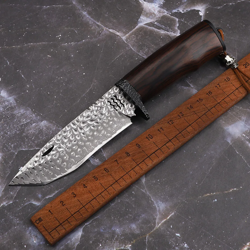 

VG10 ручная работа искусственное черное дерево РУЧКА полевой инструмент для выживания полевой тактический инструмент для повседневного исп...