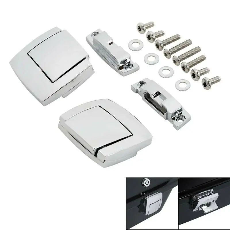 Motorcycle Pack Trunk Lock Latches For Harley Tour Pak Touring CVO Road King Electra Street Glide Ultra FLHX FLTR FLHT 1980-2013