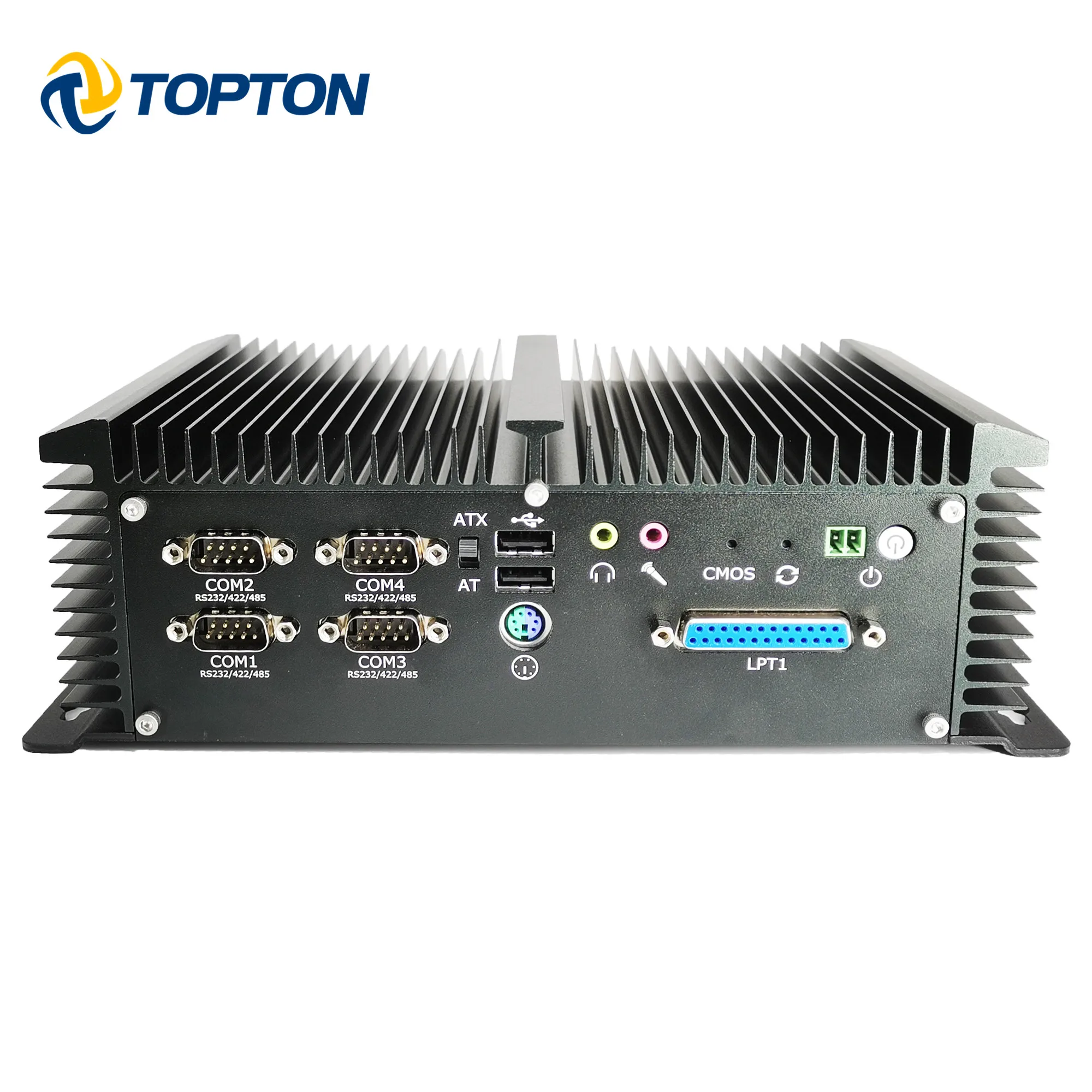 Безвентиляторный промышленный мини компьютер Celeron J1900 6 * RS232 COM 2 Lan 8 USB GPIO LPT PS/2 HDMI VGA